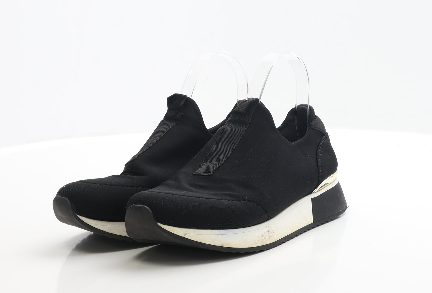 River Island Womens Black Polyester Trainer UK 5