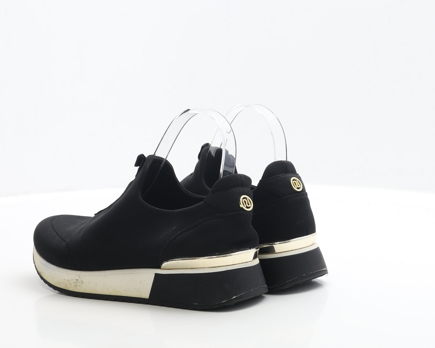 River Island Womens Black Polyester Trainer UK 5