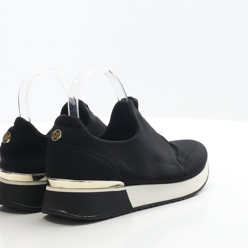 River Island Womens Black Polyester Trainer UK 5