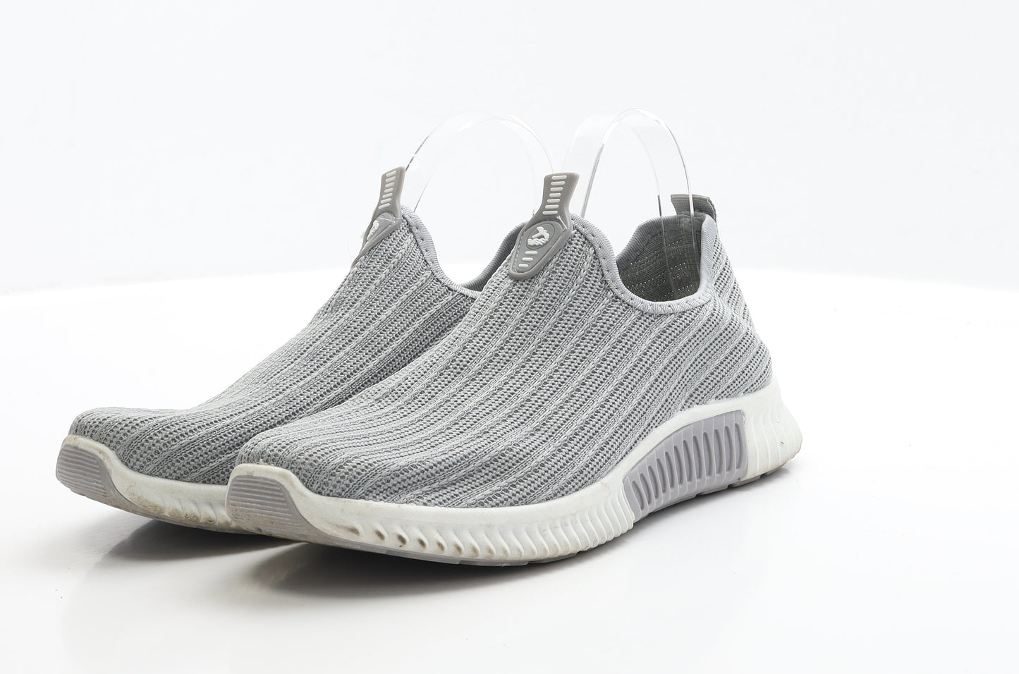 Sole London Womens Grey Polyester Trainer UK 8 EUR 42