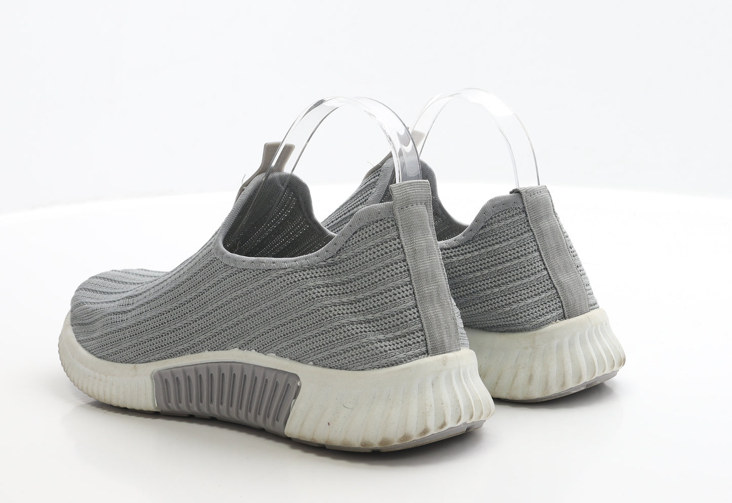 Sole London Womens Grey Polyester Trainer UK 8 EUR 42