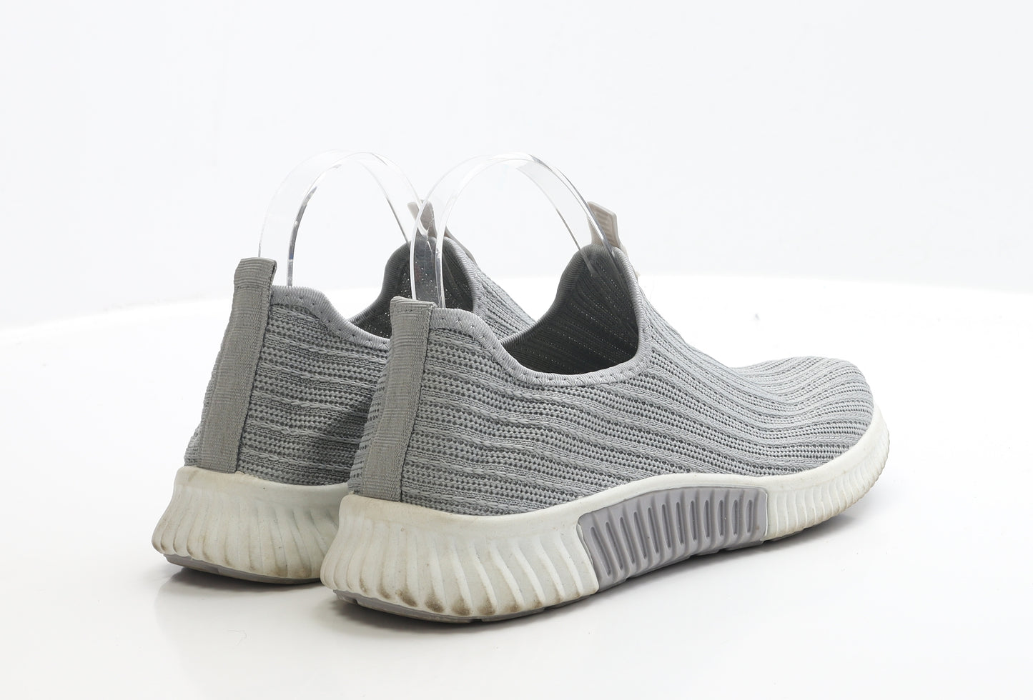 Sole London Womens Grey Polyester Trainer UK 8 EUR 42