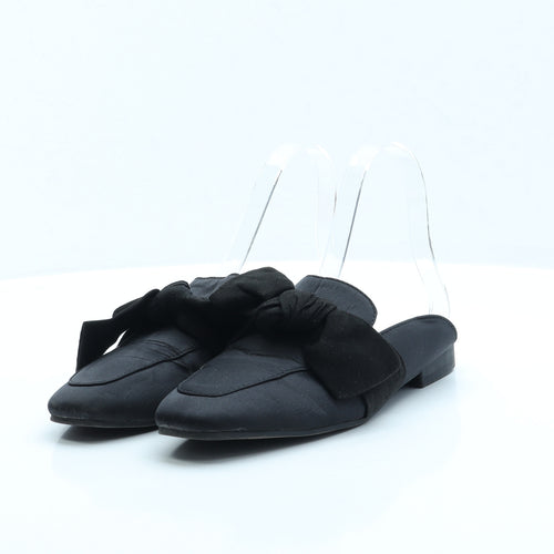 Atmosphere Womens Black Polyester Slip On Sandal UK 4 EUR 37 US 6