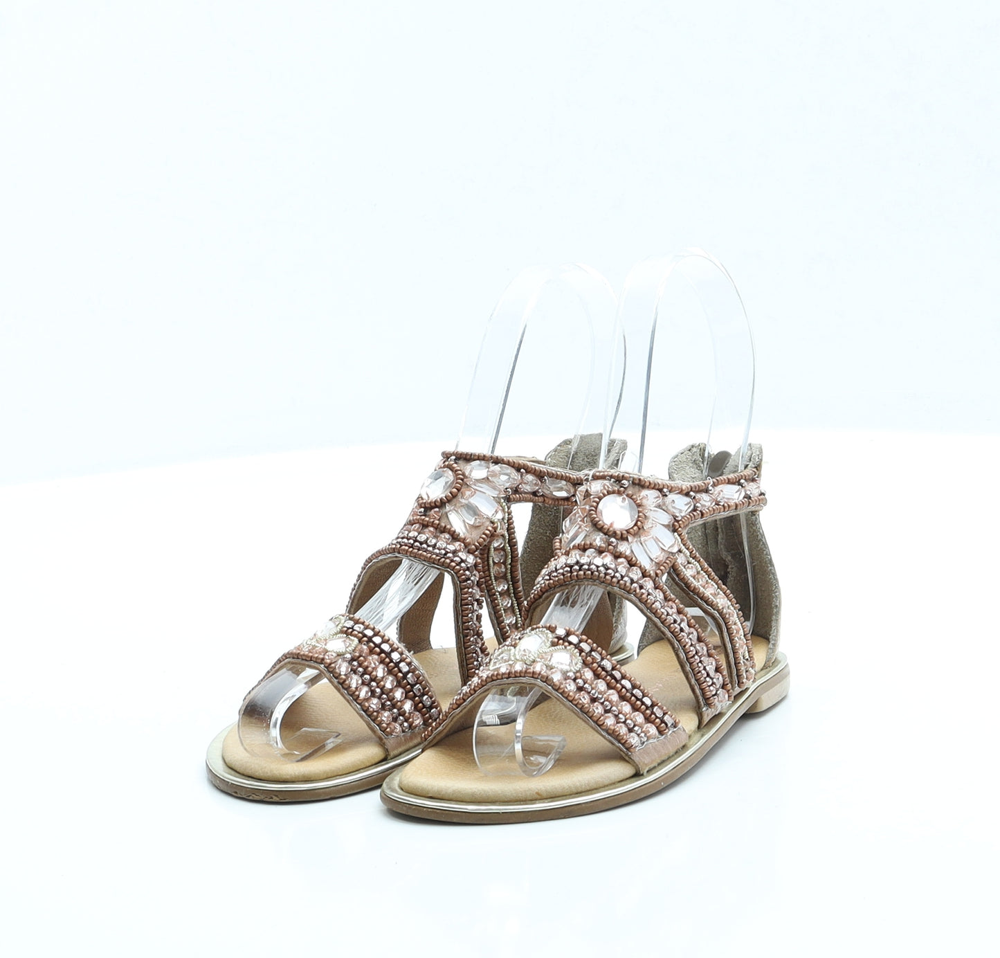 River Island Girls Pink Polyester Gladiator Sandal UK 8