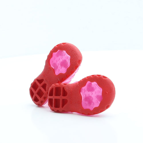 Preworn Girls Pink Rubber Slingback Sandal UK 2