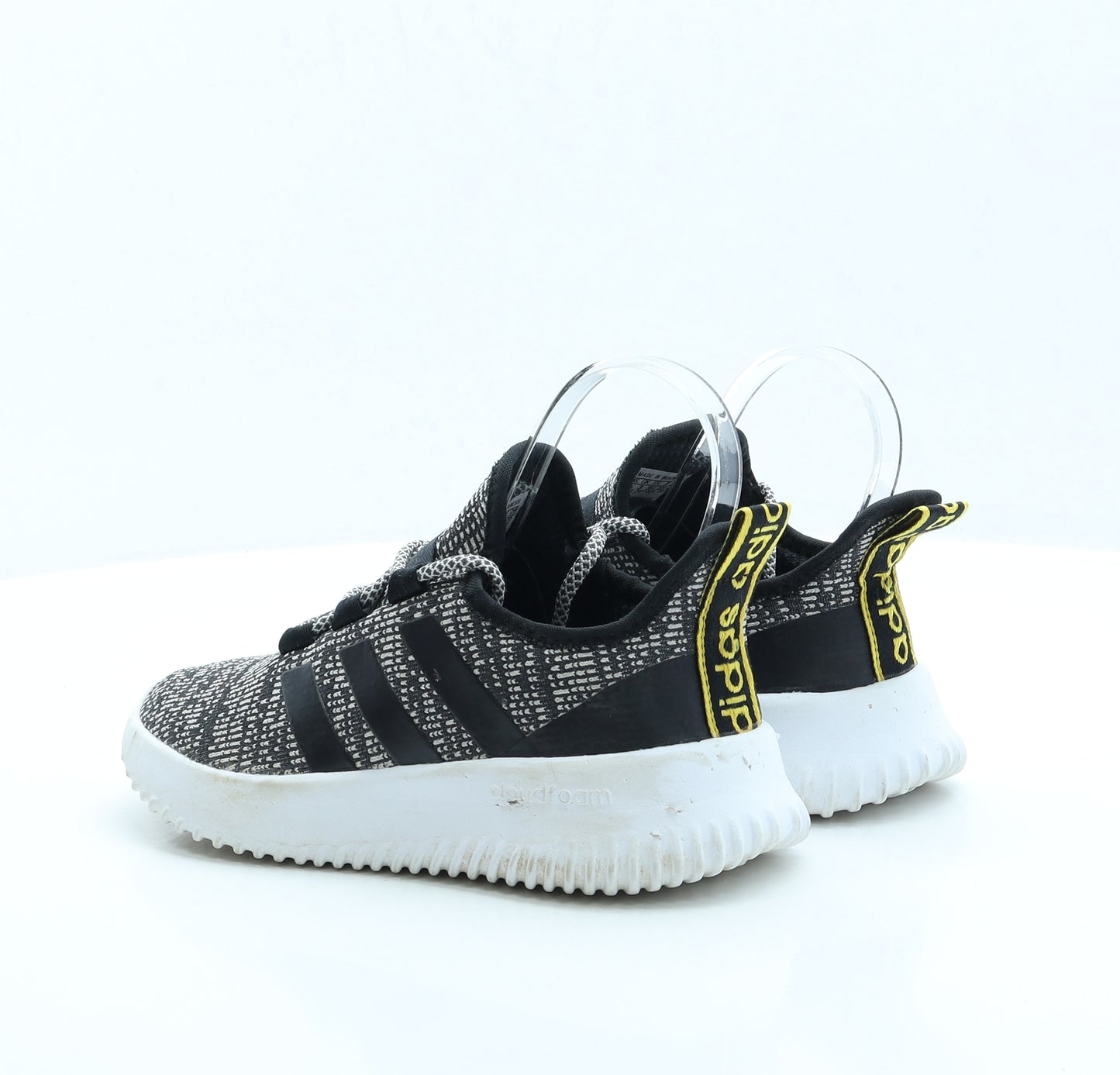 adidas Boys Grey Polyester Trainer UK 3