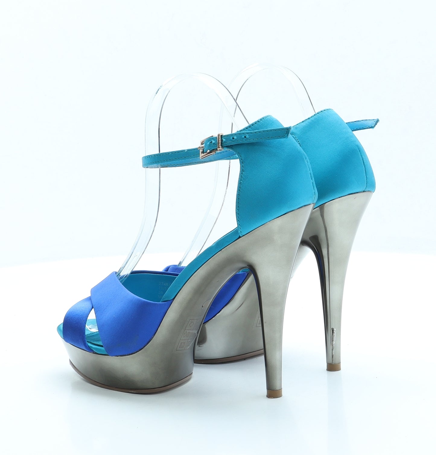 Carvela Kurt Geiger Womens Blue Polyester Platform Heel UK 6 EUR 39