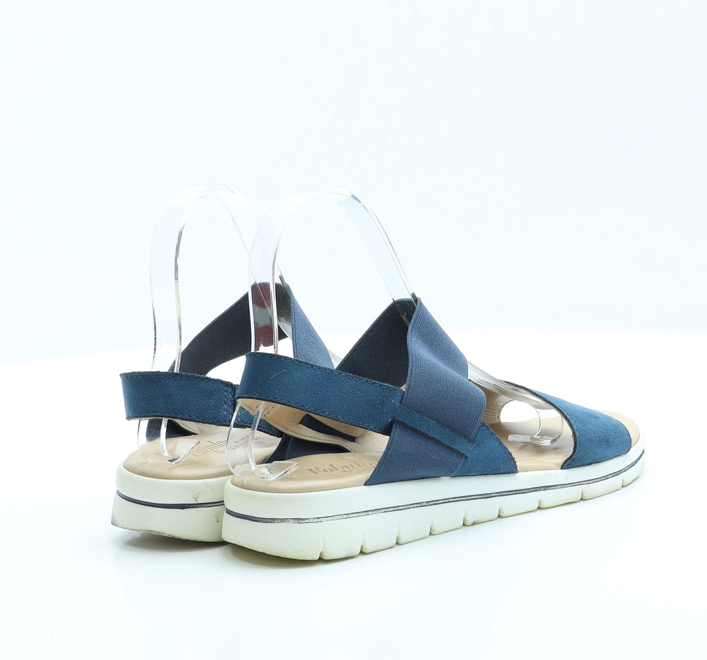George Womens Blue Faux Suede Strappy Sandal UK 6 EUR 39