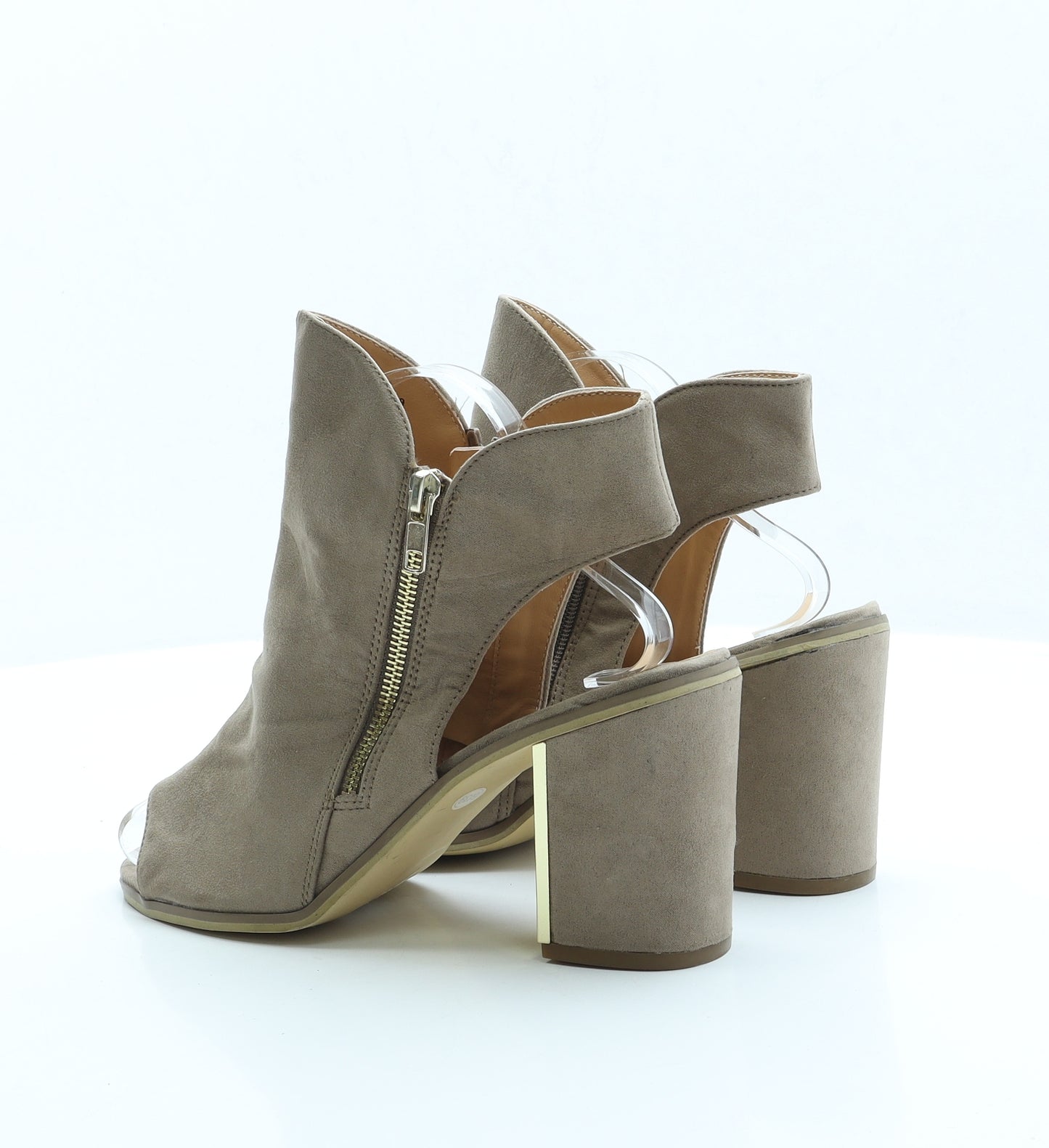 Atmosphere Womens Brown Faux Suede Slingback Heel UK 6 EUR 39