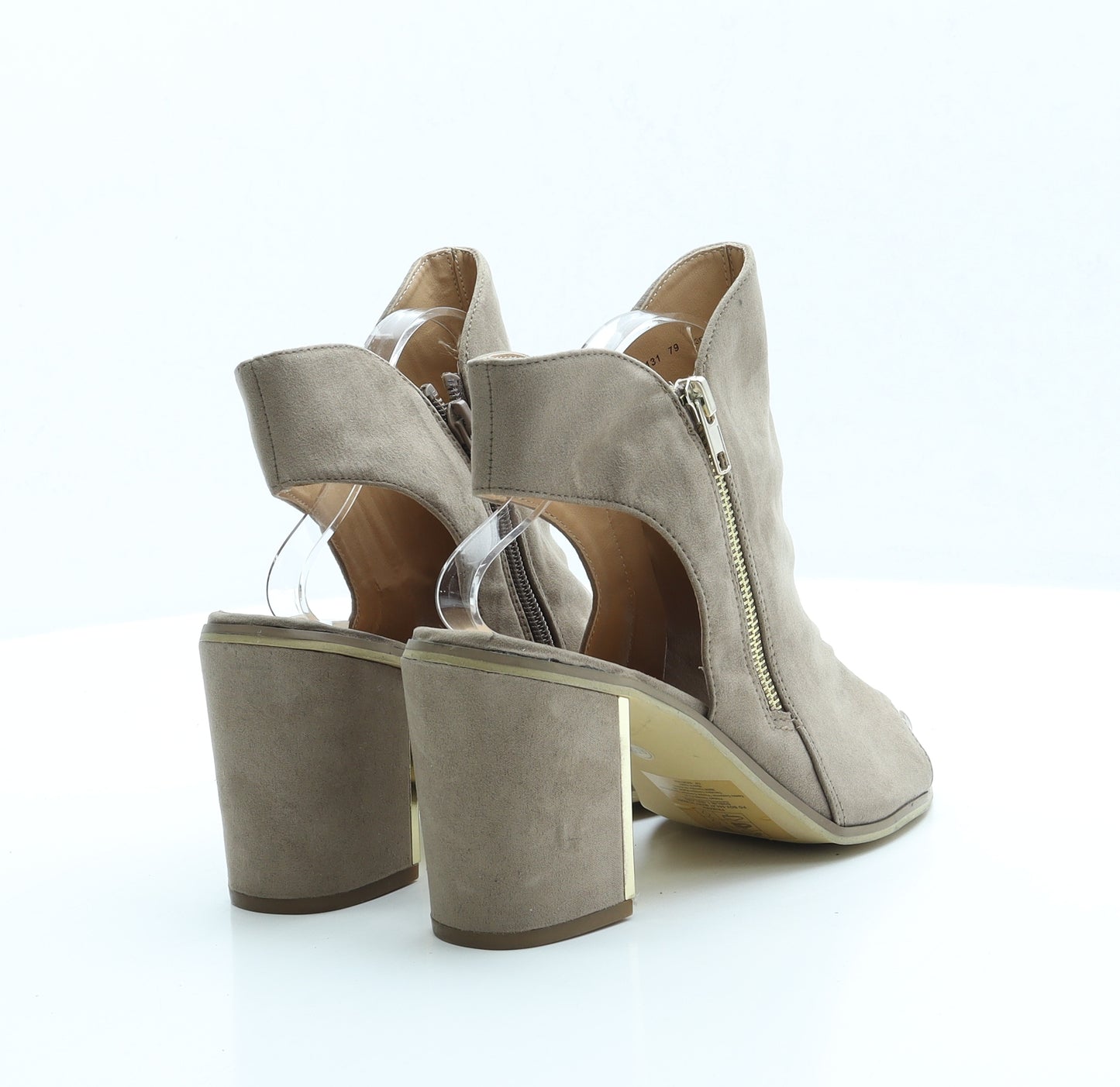 Atmosphere Womens Brown Faux Suede Slingback Heel UK 6 EUR 39