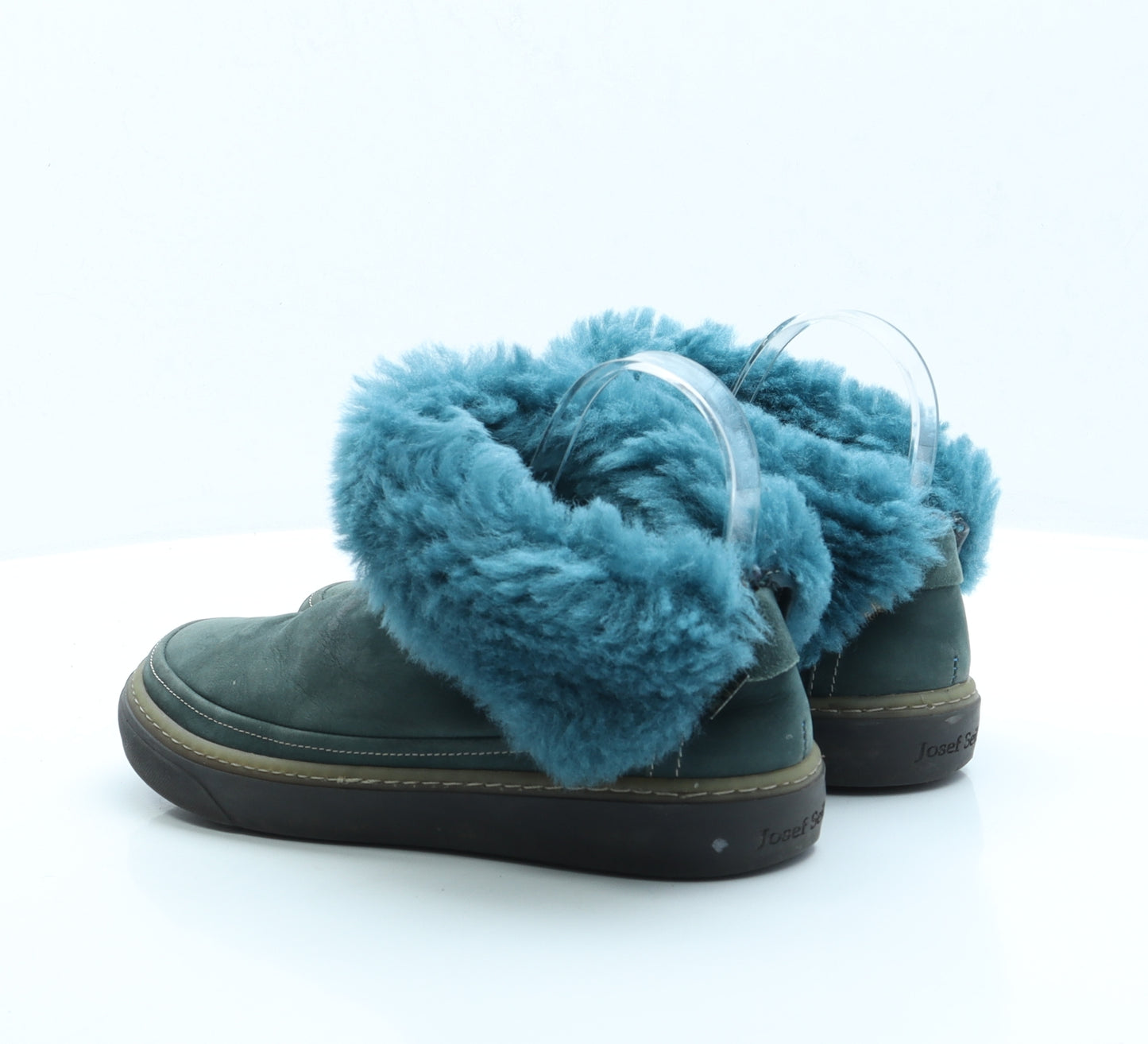 Josef Seibel Womens Blue Polyester Shearling Style Boot UK 5 EUR 38