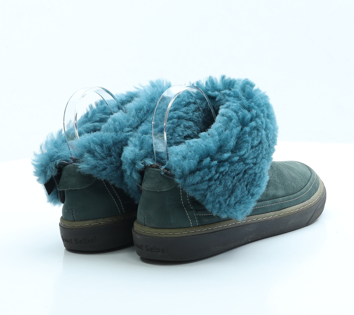 Josef Seibel Womens Blue Polyester Shearling Style Boot UK 5 EUR 38