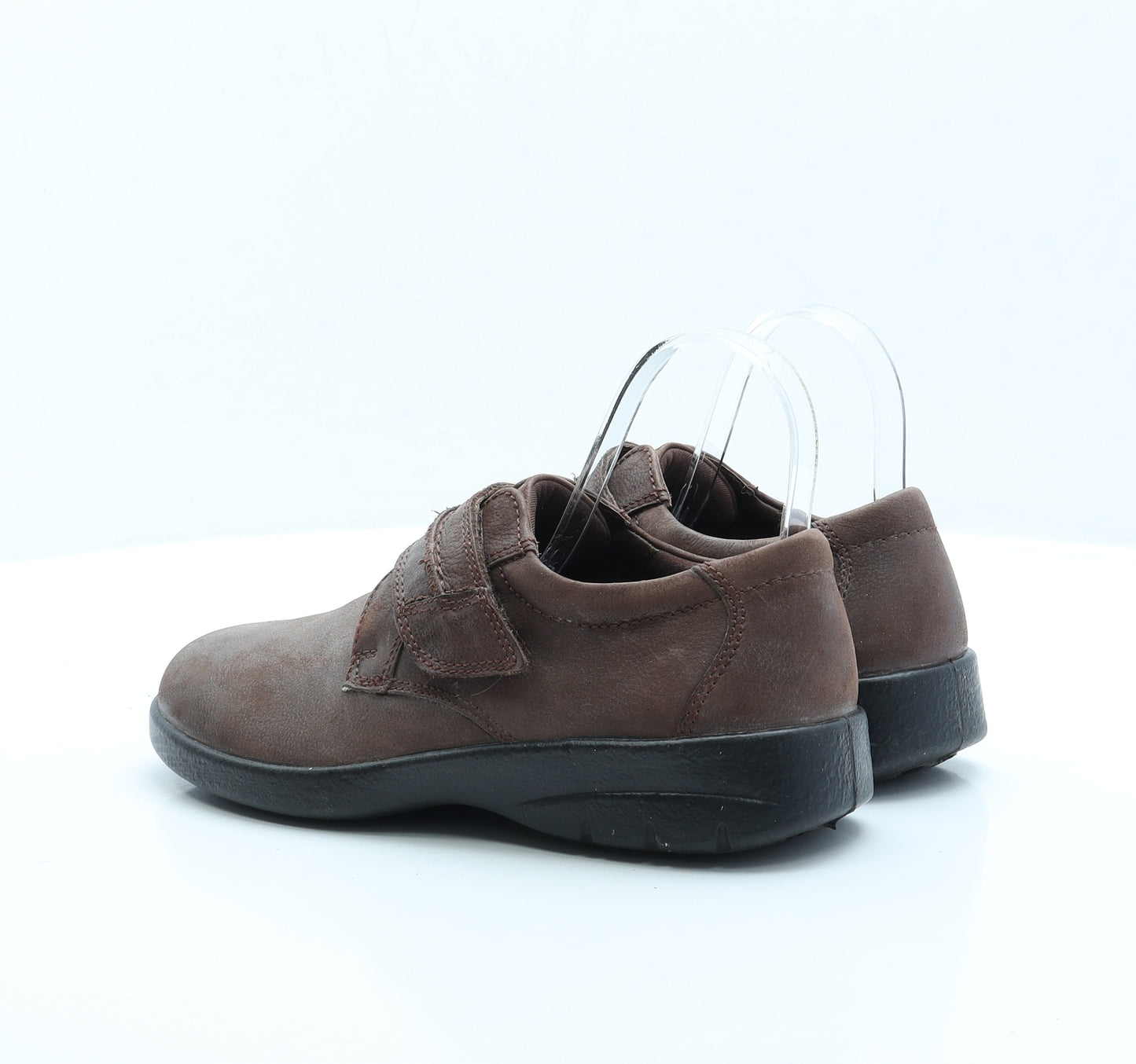 Padders Womens Brown Faux Leather Flat UK 7