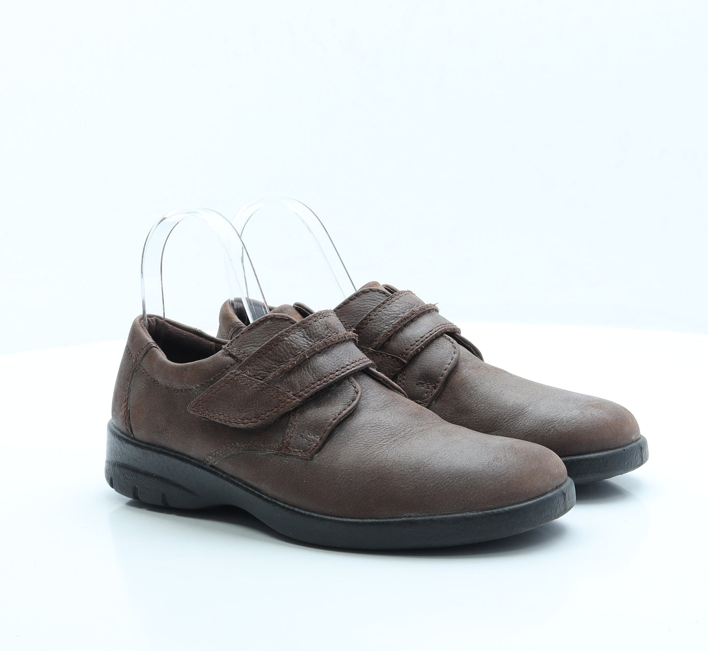 Padders Womens Brown Faux Leather Flat UK 7