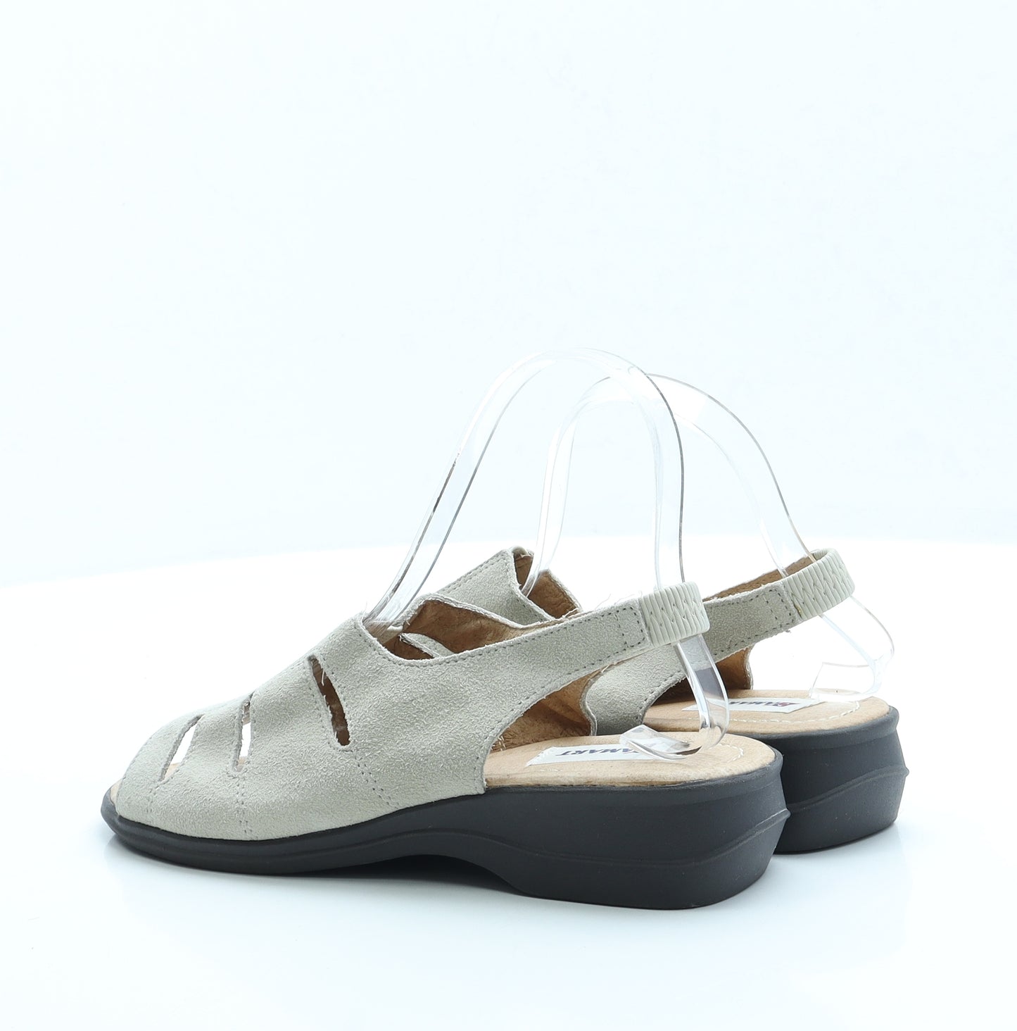 Damart Womens Grey Faux Suede Slingback Sandal UK 6