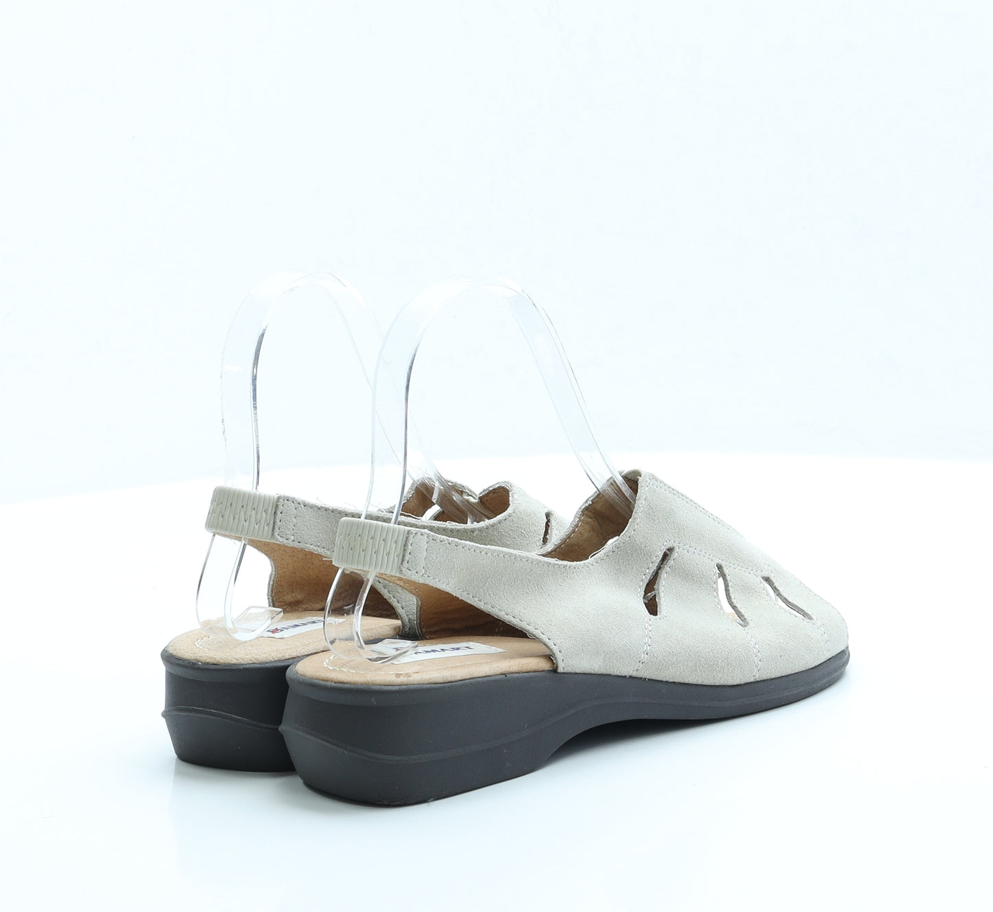 Damart Womens Grey Faux Suede Slingback Sandal UK 6