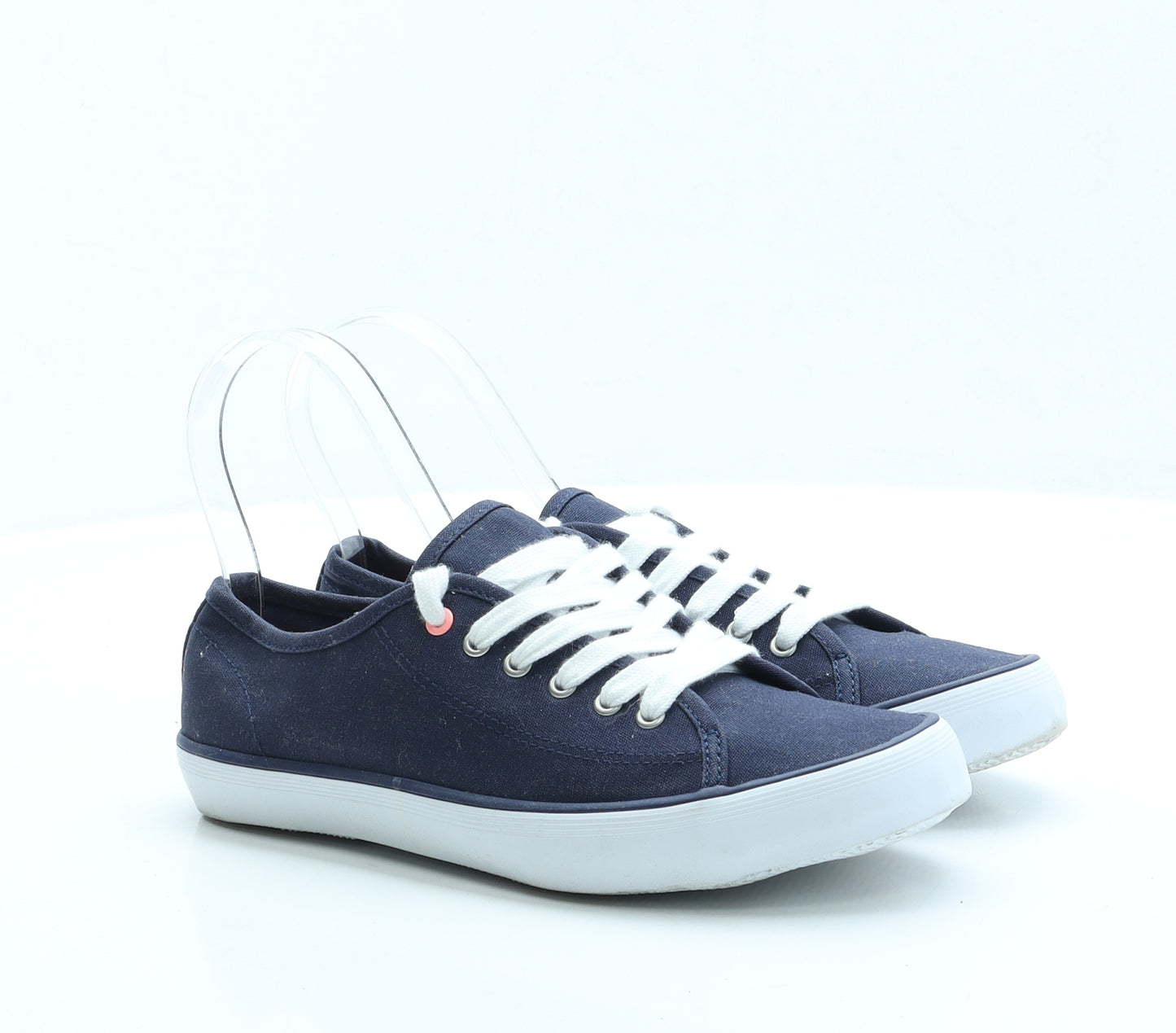 Marks and Spencer Womens Blue Fabric Trainer UK 4
