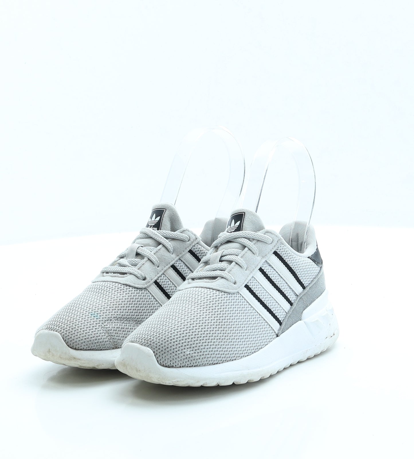 adidas Boys Grey Fabric Trainer UK 9