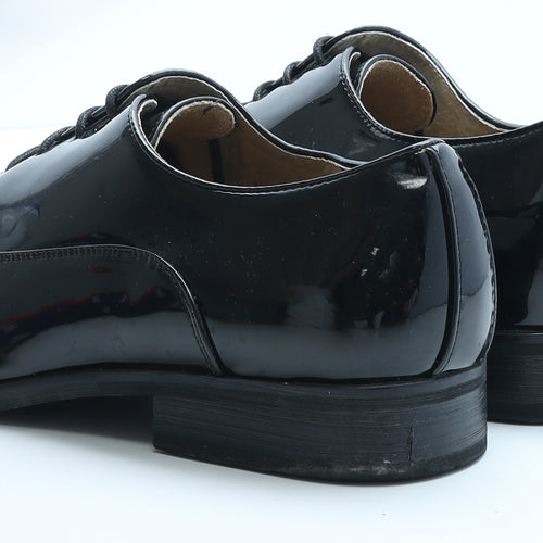 Goor Mens Black Vinyl Oxford Dress UK 10