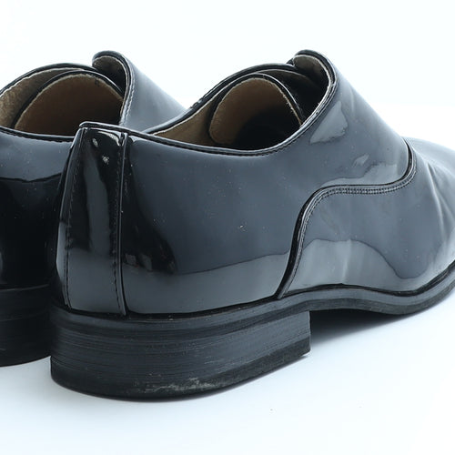 Goor Mens Black Vinyl Oxford Dress UK 10