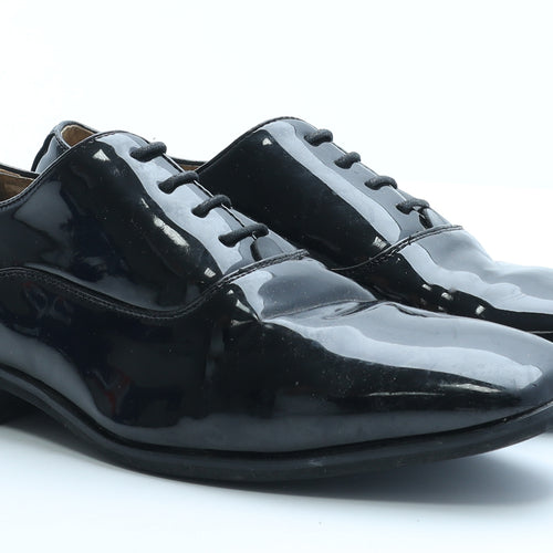 Goor Mens Black Vinyl Oxford Dress UK 10