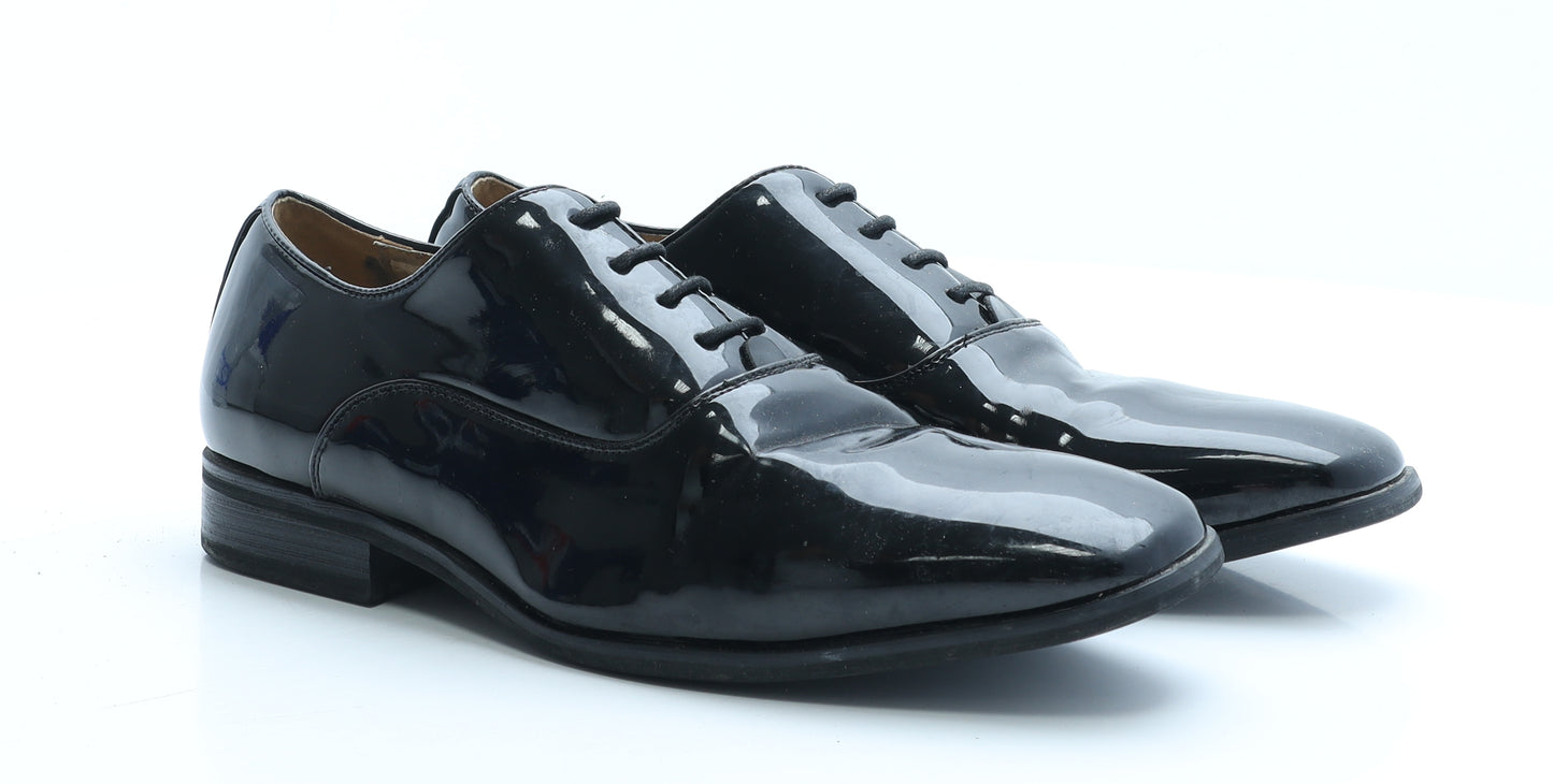 Goor Mens Black Vinyl Oxford Dress UK 10