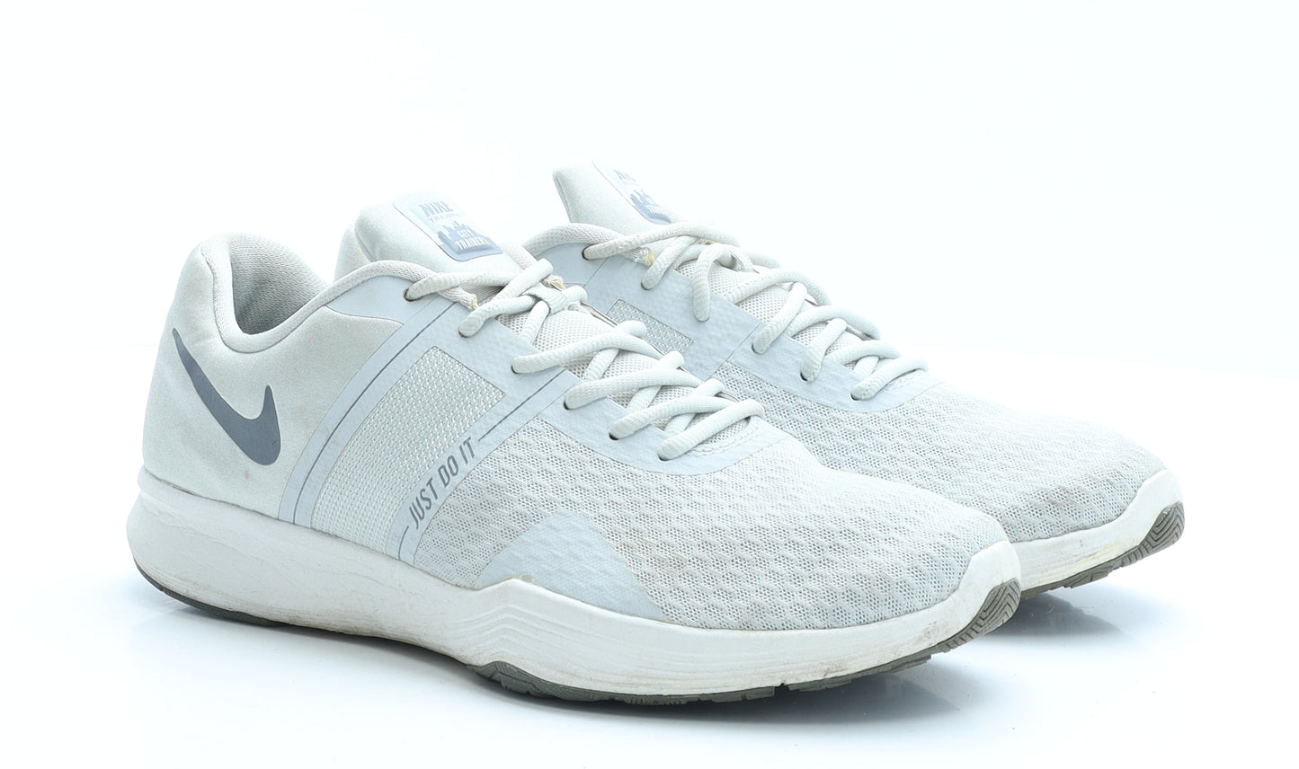 Nike Mens Grey Geometric Polyester Trainer UK 8 EUR 42.5