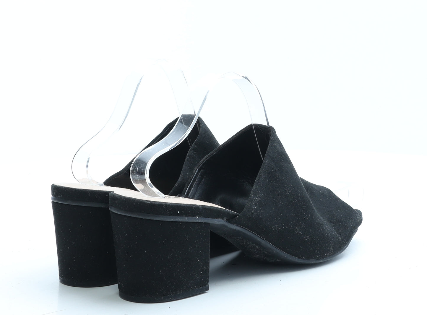 Atmosphere Womens Black Polyester Mule Heel UK 7 EUR 40