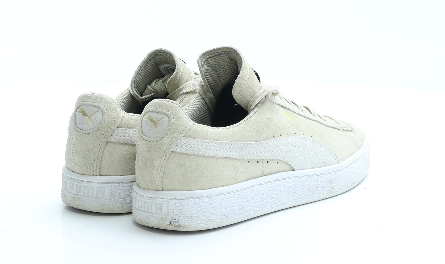 PUMA Womens Beige Polyester Trainer UK 5 EUR 38