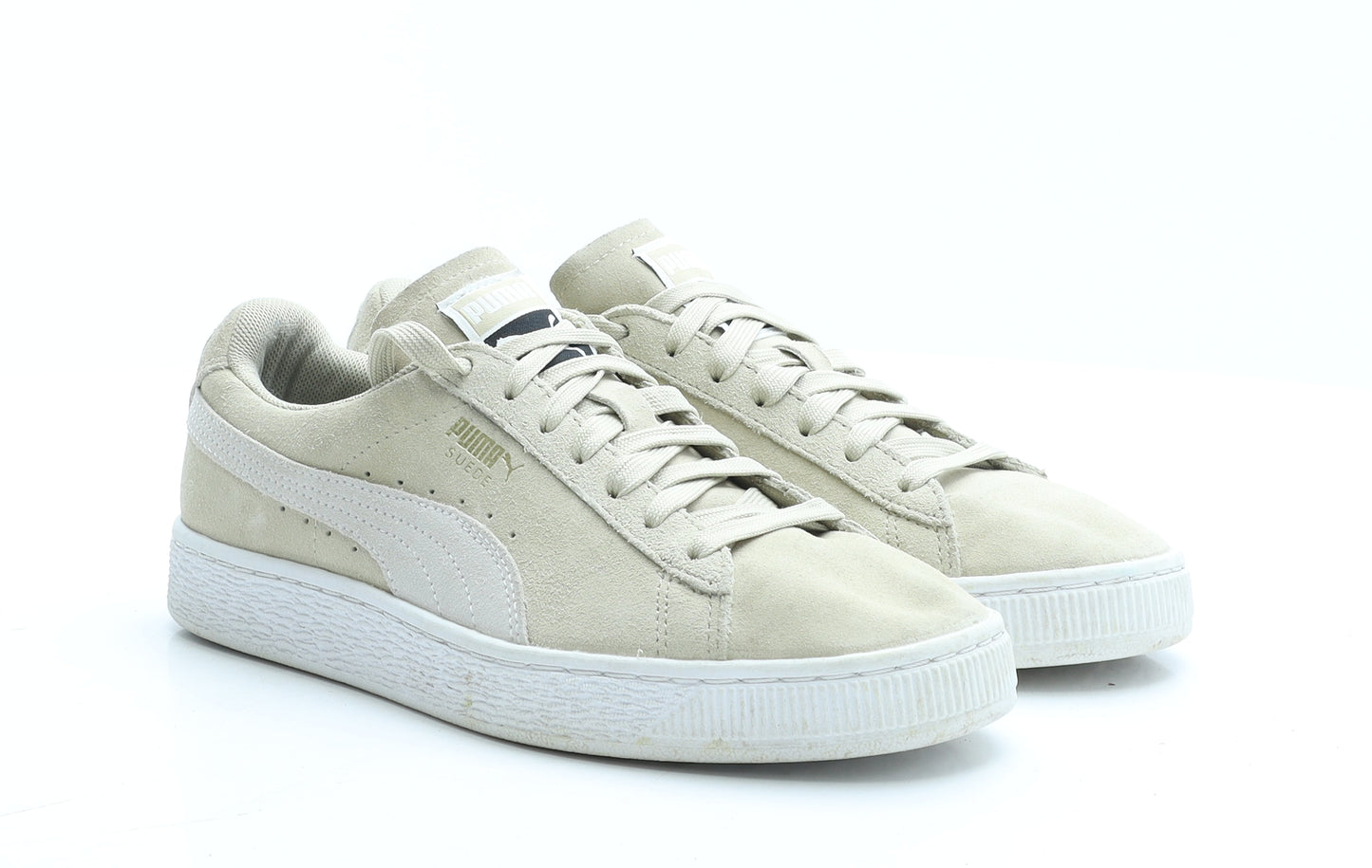 PUMA Womens Beige Polyester Trainer UK 5 EUR 38