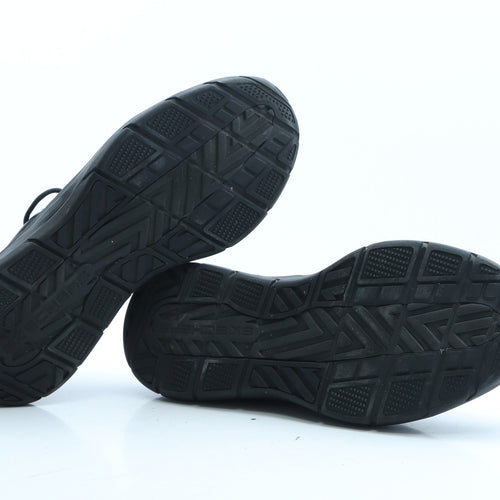 Skechers Mens Black Leather Boat Shoe Casual UK 10 EUR 45
