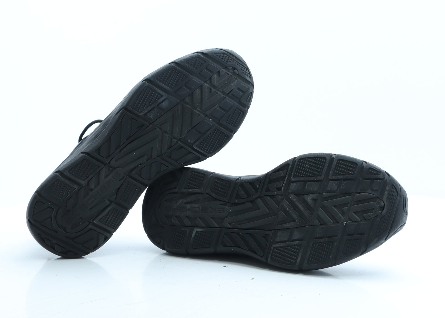 Skechers Mens Black Leather Boat Shoe Casual UK 10 EUR 45