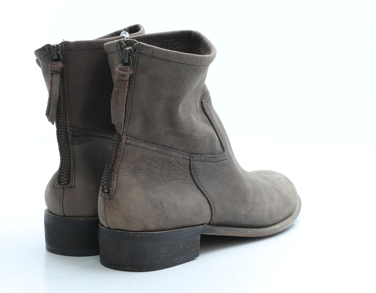 Gap Womens Brown Leather Bootie Boot UK 6 EUR 39