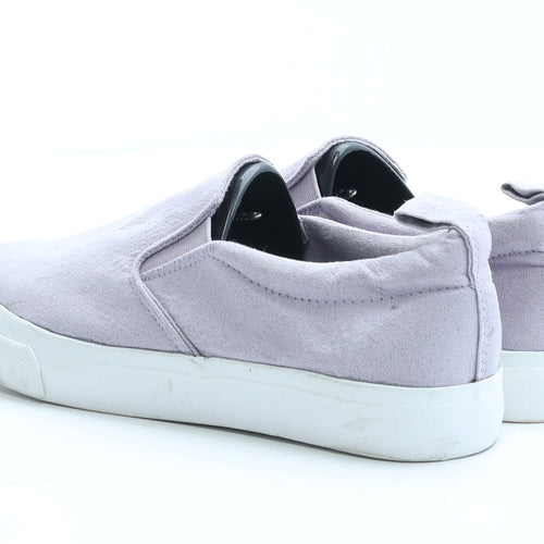 Primark Womens Purple Polyamide Loafer Flat UK 4 EUR 37