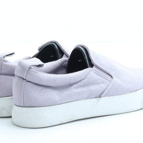 Primark Womens Purple Polyamide Loafer Flat UK 4 EUR 37