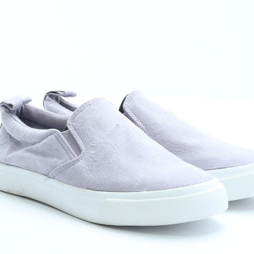 Primark Womens Purple Polyamide Loafer Flat UK 4 EUR 37