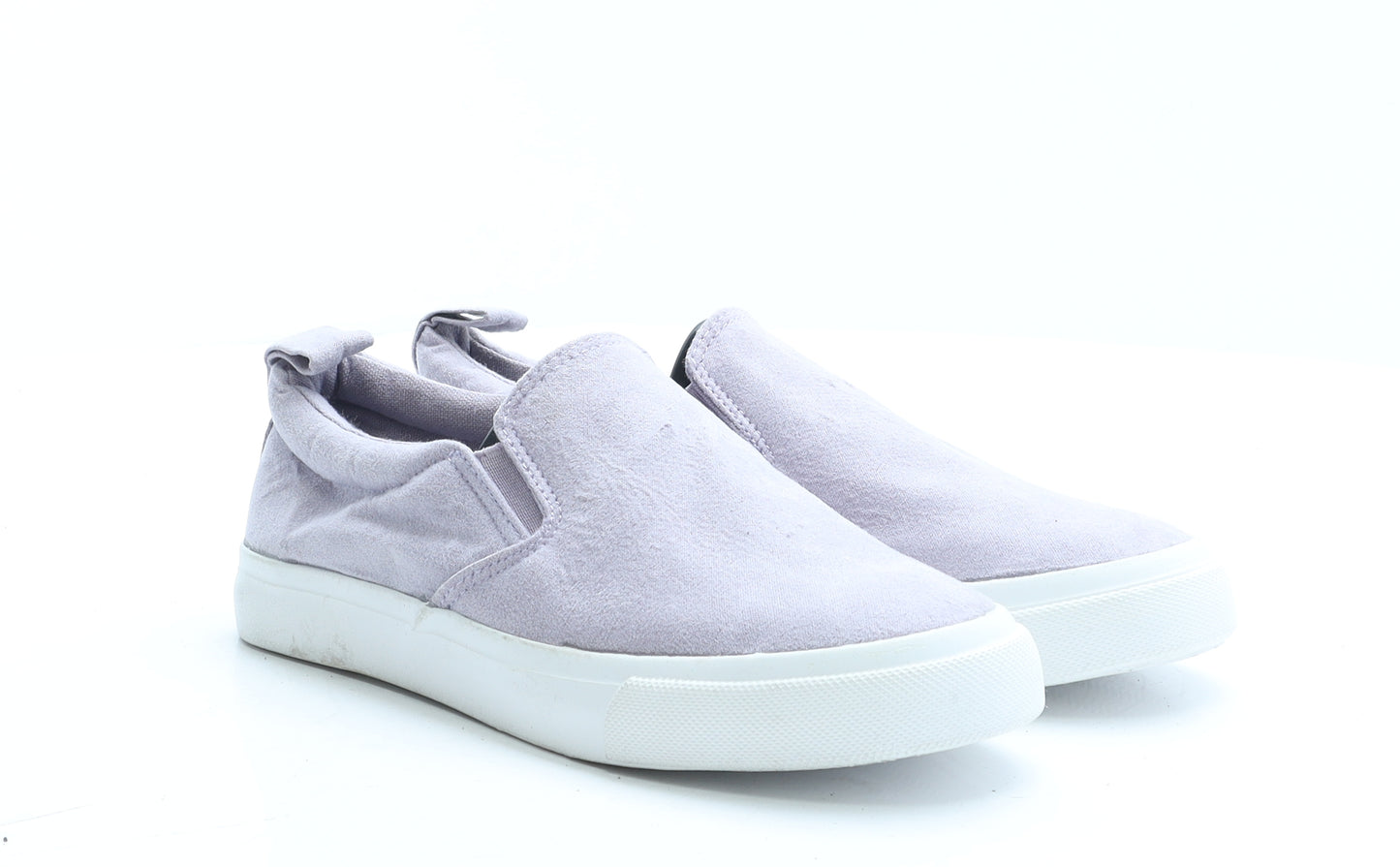 Primark Womens Purple Polyamide Loafer Flat UK 4 EUR 37