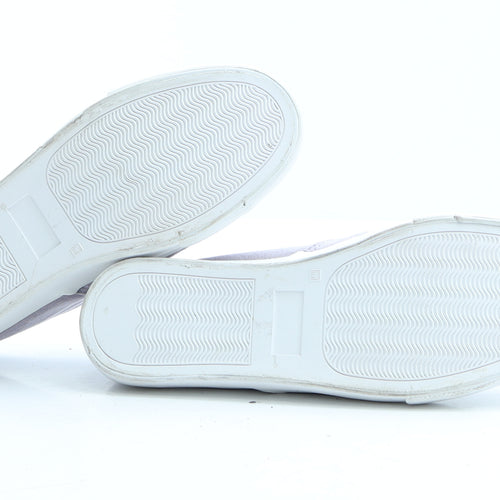 Primark Womens Purple Polyamide Loafer Flat UK 4 EUR 37