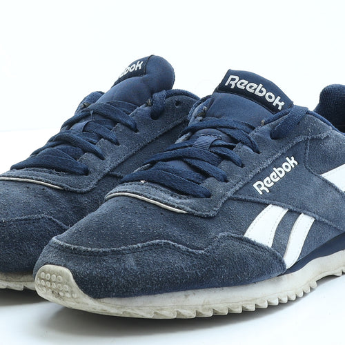 Reebok Mens Blue Geometric Polyester Trainer UK 8.5 EUR 42.5
