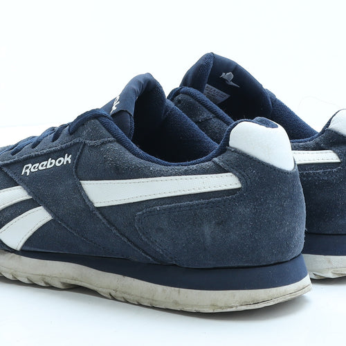 Reebok Mens Blue Geometric Polyester Trainer UK 8.5 EUR 42.5