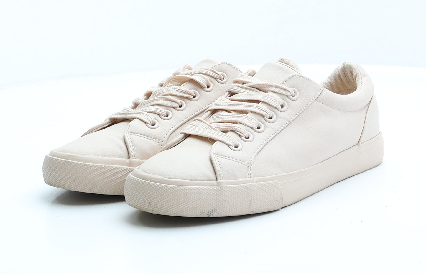 Primark Womens Pink Faux Leather Trainer UK 5 EUR 38