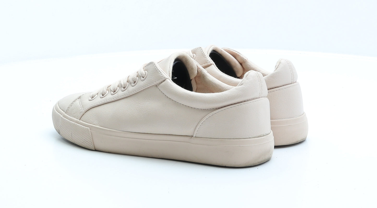 Primark Womens Pink Faux Leather Trainer UK 5 EUR 38
