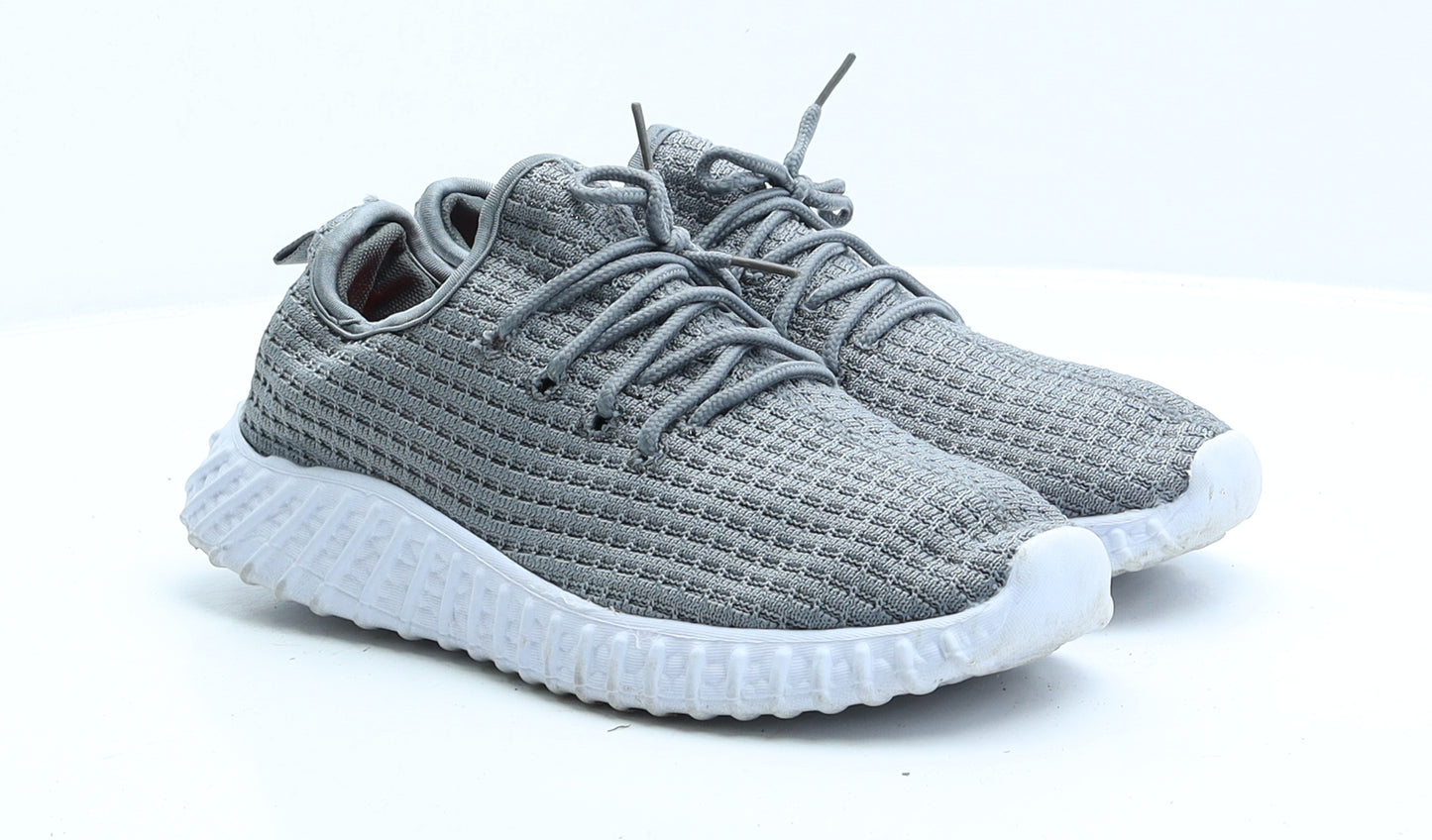 Active Walkers Womens Grey Polyester Trainer UK 6 EUR 39