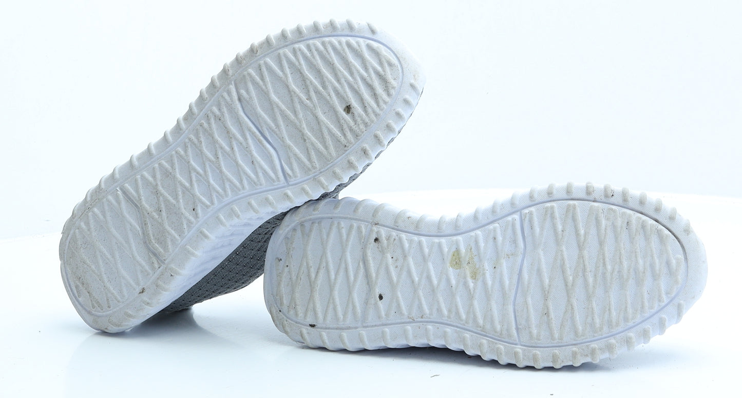 Active Walkers Womens Grey Polyester Trainer UK 6 EUR 39