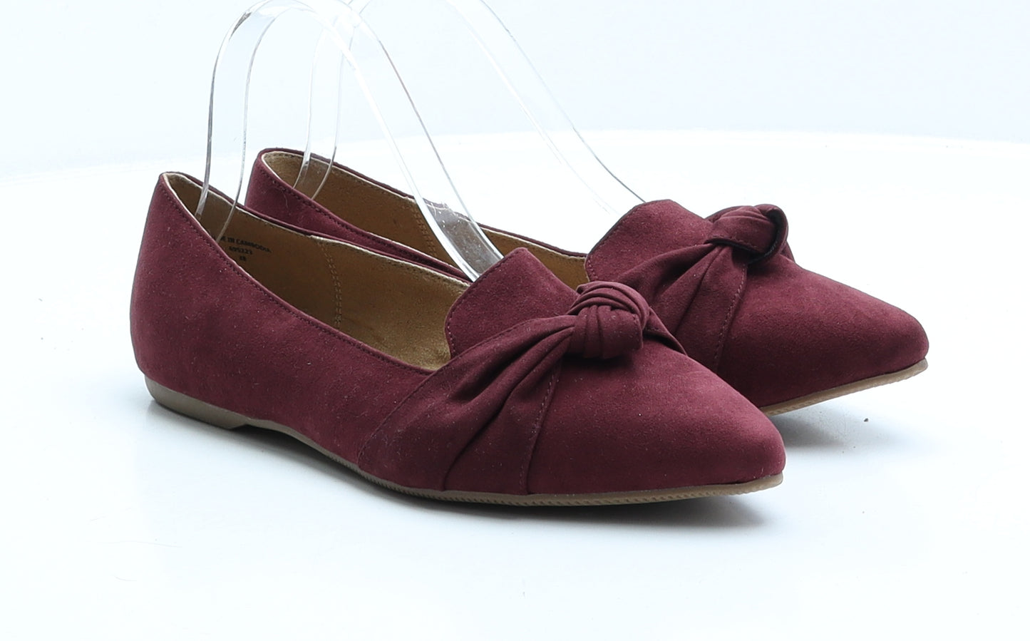 Accessorize Womens Purple Faux Suede Ballet Flat UK 5 EUR 38