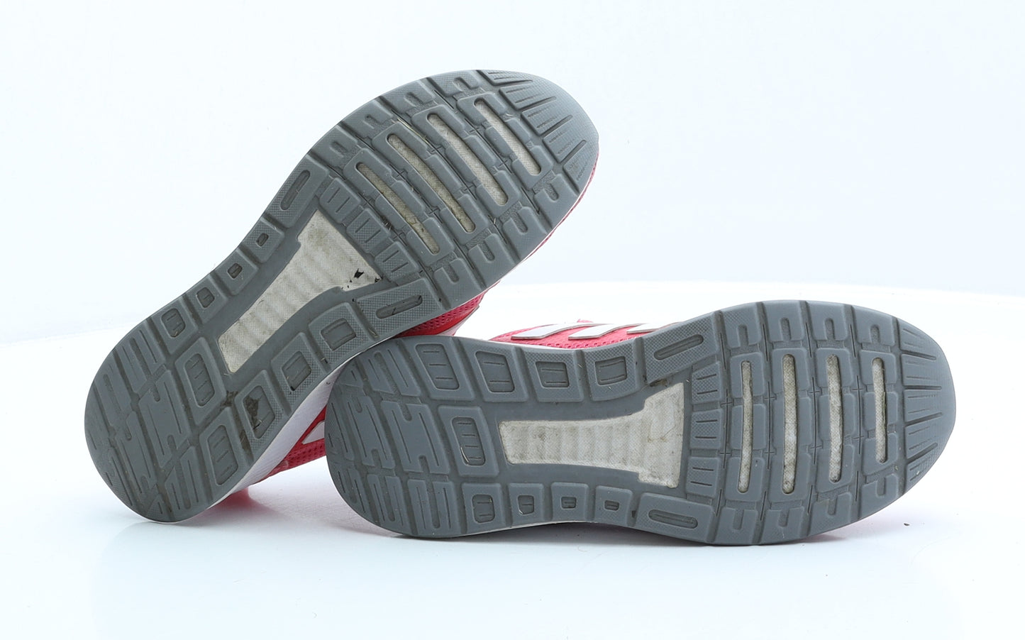 adidas Girls Pink Striped Polyester Trainer UK 2 EUR 34