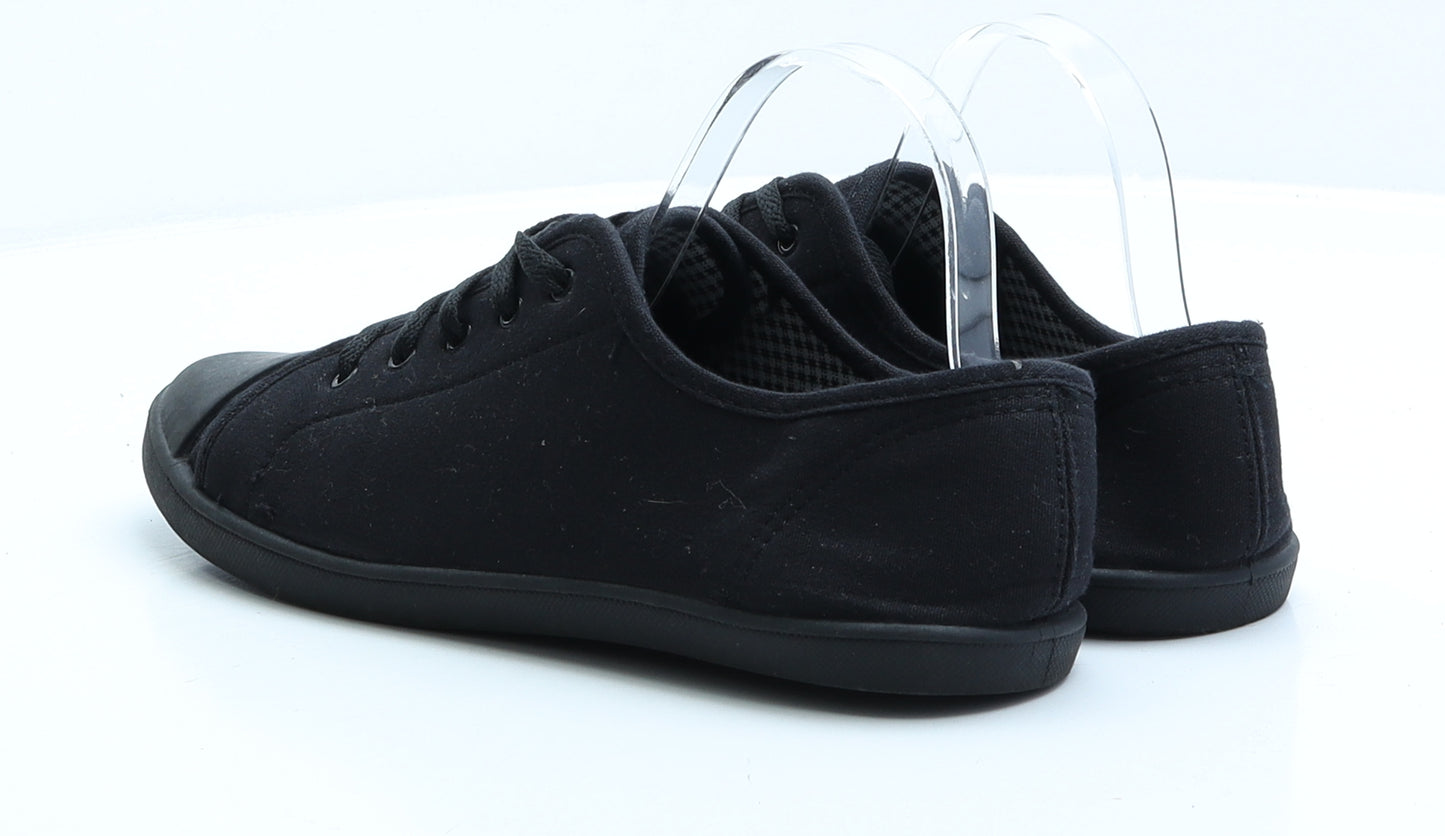 George Mens Black Polyester Trainer UK 8 EUR 41