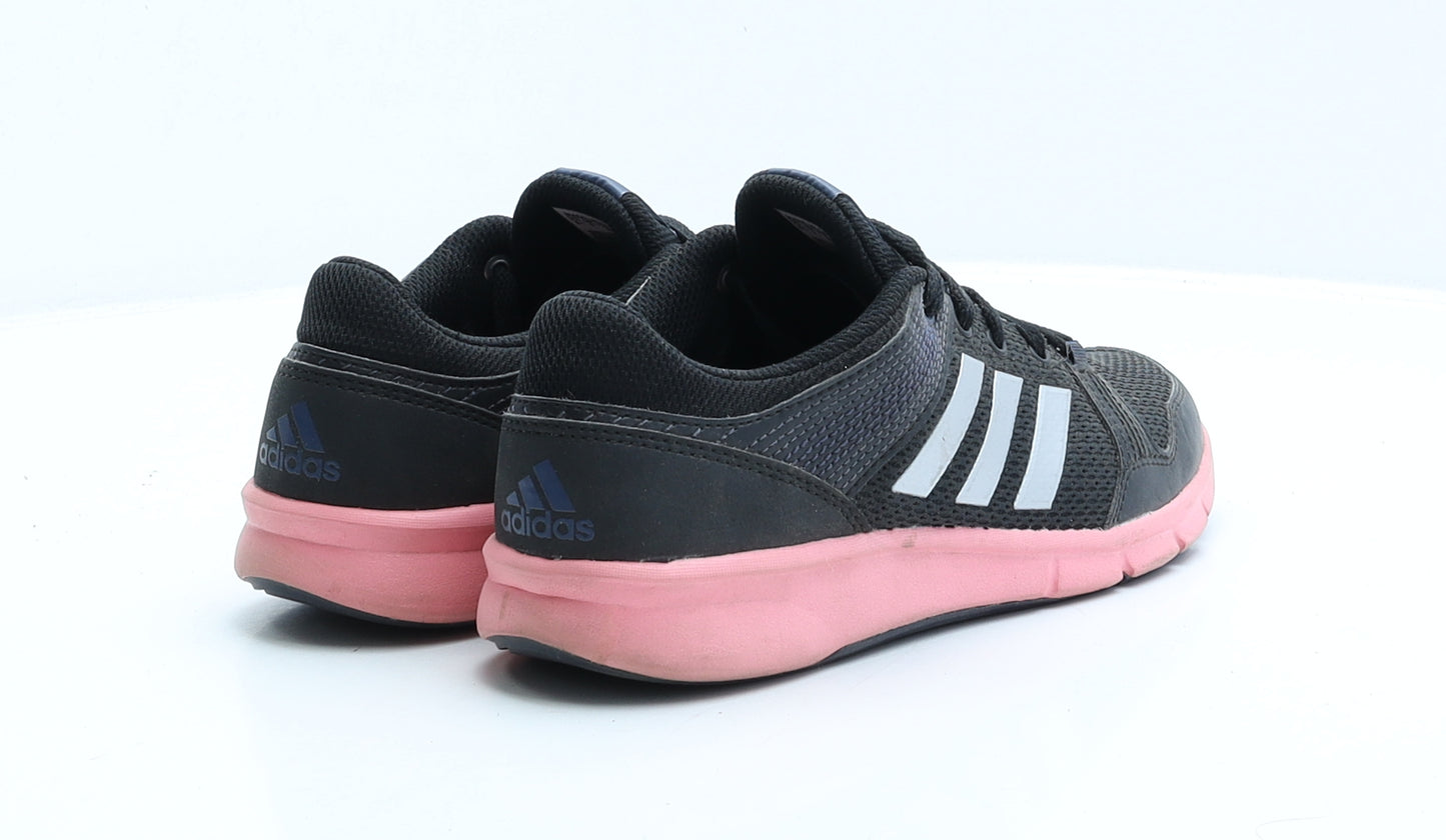 adidas Womens Black Polyester Trainer UK 5 EUR 38