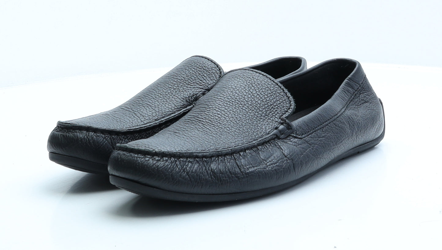 Clarks Mens Black Faux Leather Loafer Casual UK 10 EUR 44