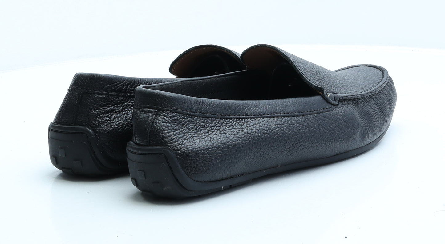 Clarks Mens Black Faux Leather Loafer Casual UK 10 EUR 44
